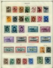 Egypt Collection On Mostly Complete Scott Blue International Pages To 1940