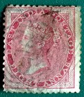 1855-66 India Qv Used Abroad 8a B-172 Singapore Postmark I2139