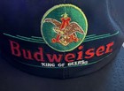 Vtg 1996 Budweiser King Of Beers Snapback Hat Black Made In Usa Anheuser Busch