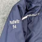 Bauer Team Hockey Jacket Youth Large Blue Panthers Full Zip Windbreaker Coat