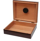Mahogany Desktop Cigar Humidor With Humidifier  Includes Free Cigar Cutter