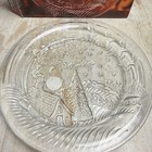 Vintage Park Avenue Crystal 7  Plate  the Night Before Christmas  Embossed