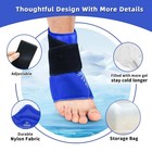 Ice Pack Wrap For Knee Ankle Elbow Pain Relief Reusable Hot Cold Gel Ice Pack