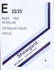 Stamp Mounts Black Background Precut Size E 22 X 25mm 40 Mounts