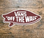 Vans Surfboard Sticker 6  8  10  24  Surf Skate Snow Vinyl Decal Blk   Blue  Red