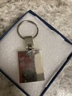 Vintage Car Dealer Keychain Saturn Schaumburg Il  Key Chain Ring Crome
