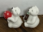 Vintage Coca Cola Polar Bear Salt   Pepper Shakers - Pt2