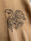 Renaissance Medieval Viking Tunic Embroidery Raven Costume 68  Chest  40  Long