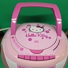 Hello Kitty Am fm Radio Cassette Cd Player Boombox  Pink White - Tested