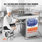 Commercial Electric Meat Grinder 36 7 Lbs min Industrial Cabinet Grinder