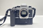 Nikon Fa 35mm Slr Camera With 75-105mm 1 3 5 Lens And Md-15 Motor Drive