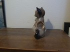 Vintage Royal Copley Pottery Large Cat With Yarn Ball Planter Figurine