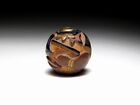Makie Lacquer Carving Ojime Bead Netsuke Ax Japanese Original Edo Inro Antique