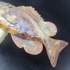 Jenkins Copper Flame Painting Fish Nightlight Artisan Made