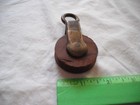 Perko Maritime Pulley Block  Patent Pat  2 195 997  Wood Wheel  Vintage Antique