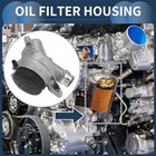 Engine Oil Filter Base Housing Assembly  Oil Filter Housing With Sensors And O 