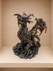Forest Dragon Woodland Guardian Fantasy Figurine Tree Dragon Statue