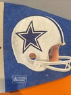 Original Dallas Cowboys Full Size Football Felt Pennant  Vintage 1970 s