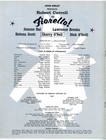 Fiorello Souvenir Program Kenley Players Robert Carroll  Ohio 1962