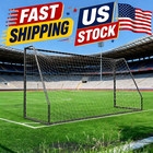 Heavy Duty Soccer Goal For Backyard Training 12x6 Ft Galvanized Steel Frame