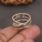 Four Interlocked Ring - Multi Bypass Rings - Gold Silver Ring - Rolling Rings