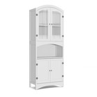 63 5  Tall Kitchen Pantry Storage Cabinet With 2 Cabinets            Cubby White