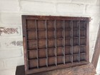 Vtg Wood Printer Tray Letterpress Drawer Typeset Display Wall Hang Mini Decor
