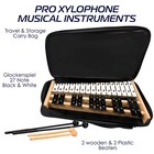 Glockenspiel Xylophone Full Size 27 Notes For Medium To Large  Black white