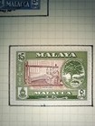 Malacca 1957 Definitives To  5 Mixed Used   Unused Hinged Album Page