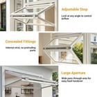 48 36 2   aluminum Alloy Vertical Folding Service Window For Food Truck Concession