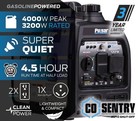 Portable Gas Inverter Generator 4000w Ultra Light Quiet Pulsar Pgd40isco White