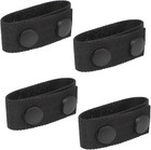 4 Pcs Duty Belt Keepers With Double Snaps  Police Security Tactical Belt Keeper