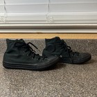 Converse All Star Little Kids Youth Sz 2 Canvas Sneaker Hi Top Lace Up All Black