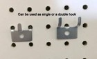  100 Pack  Picture Clock Notch Utility  j  Peg Hook  For 1 8 To 1 4  Pegboard