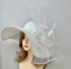 Wedding Bridal Kentucky Derby Hat Church Tea Party Hat Wedding Hat