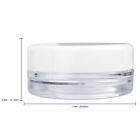 50 Pieces 3 Gram 3ml Plastic Makeup Cosmetic Lotion Cream Sample Jar Containers