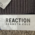 Reaction Kenneth Cole Beanie   Scarf Mens Gray Herringbone Knit Hat 2 Piece