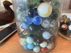 Vintage Glass Marbles  Huge Lot  4 Pounds Found In Attic Of Tear Down House 