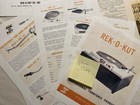 Original Rek O Kut Turntable Paperwork Price List Reproduction Photocopy Manual