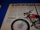 1972 Rupp Rmt 80  at Last  an 80 Builtlike The Big Bikes  2-page Sales Ad  62hh 