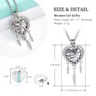 Dream Catcher Urn Necklace Heart Cremation Jewelry For Ashes Memorial Necklace