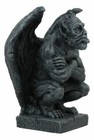 Winged Night Watchman Gothic Troll Deimos Gargoyle Statue 6 5 tall Figurine