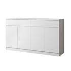 White Sideboard Buffet Cabinet With 2 Drawers 4 Doors Dining Storage