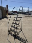 Uline H-5073a-10 Rolling Ladder Narrow Aisle 5 Step 10  Platform 50  Top Step