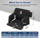 2x  25inch Wide Heated Stadium Seat For Bleachers W back Support Cushion Seats