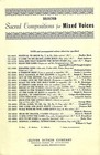 Vintage Sheet Music Psalm Cl For S a t b  By Cesar Franc  332-14082