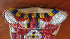 Native American Plains Indian Beaded Purse With Fringe