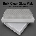 1200 10ml Clear Glass Serum Vials 20mm Crimp Top Headspace Sample Bottles