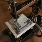 Antique Toy Sewing Machine  Casige  Tulips Motif  Art Deco Era  Read Description