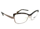 Boz Eyeglasses Frames Zouk 9510 Black Brown White Cat Eye Semi Rim 52-18-140